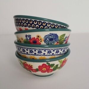 Pioneer Woman Floral Mix 3.1" Condiment Prep Dipping Bowls Set of 4
